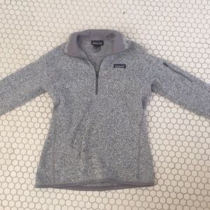 patagonia gray fleece pullover